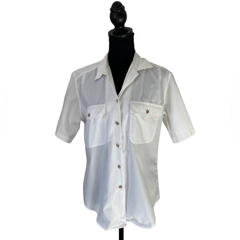 Lands' End Winter White Women’s (8)Shirt
